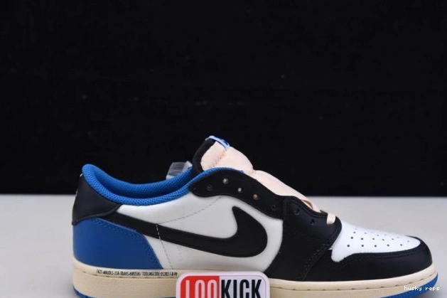 Cheap Husky Retro Jordan 1 Low Air Scott Fragment DM7866-140 x x Travis Design 0823